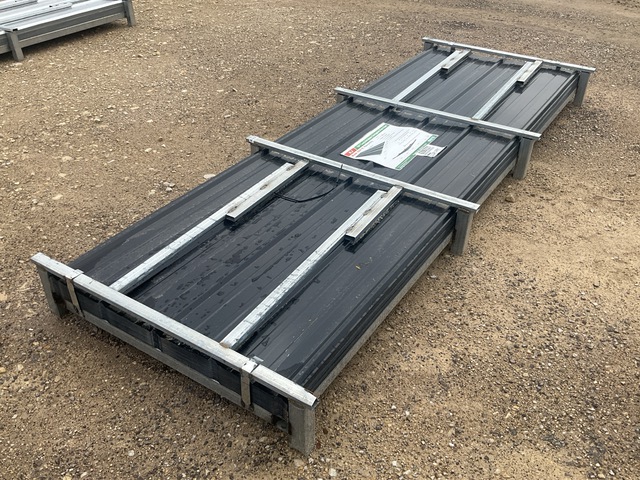 (100) Piece Lot of 10' Long Corrugated Steel Panels (100) Piece Lot of 10' Long Corrugated Steel Panels