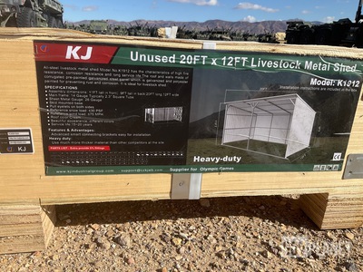 KJ K1912 Livestock Metal Shed - Unused