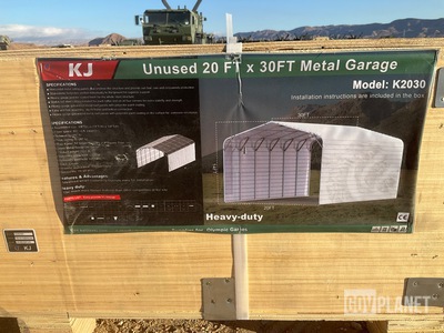 KJ K2030 Metal Garage - Unused