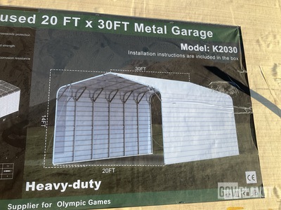 KJ K2030 Metal Garage - Unused