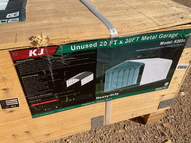 KJ K2030 Metal Garage - Unused KJ K2030 Metal Garage - Unused