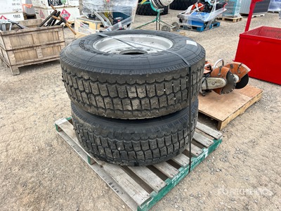 Quantity of (2) RoadX 385/65R22.5 Tires