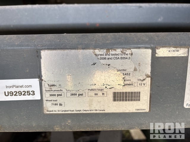 ELEVADOR TIJERA 2015 SKYJACK SJ9250RT