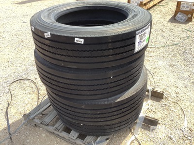 (4) Michelin 255/70R22.5 XZE Tires