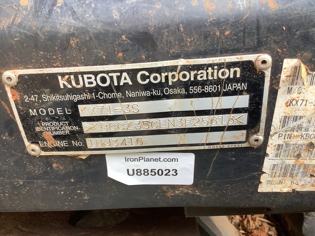 EXCAVADORA 2022 KUBOTA KX713S