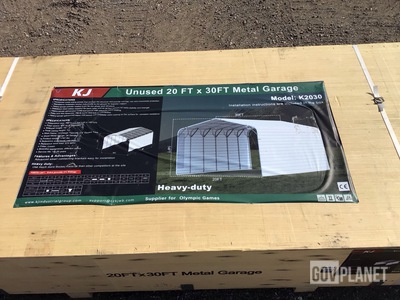 KJ K2030 Metal Garage - Unused