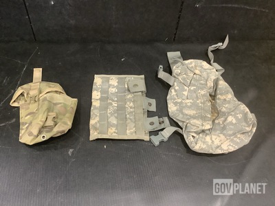 (13) Individual First Aid Pouches, (43) M4 Three Mag Pouches & Assorted Items