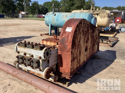 2" To 3" Plunger Size 3180 Psi Triplex Pump W/ Skid And Electric Motor