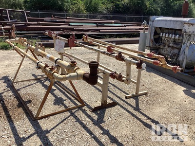Quantity of (3) Lot Of (3) Meter Runs 2" & 3" W/Stand