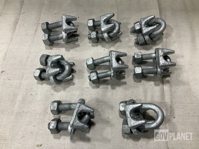 (7,372) Mid-State MS16842-9 Saddled Wire Rope Clamps