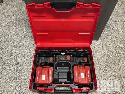 2023 Hilti B22/C (3827492) 2 x C 6-22 Chargers; 1 - B 22-255 battery & 2 x B 22-85 Batteries - Fits Hilti