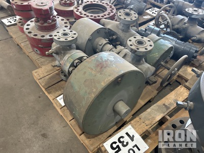 Quantity of (3) Actuator Valves Oilfield Machine Shop Equipment