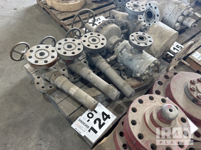 Quantity of (5) Actuator Valves Oilfield Machine Shop Equipment