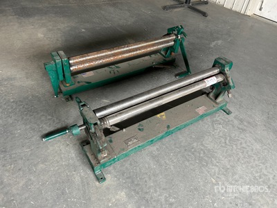 Quantity of (2) TennSmith SR36 3 ft Foot Slip Rollers Varios, equipos plantas industriales