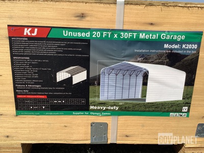 KJ K2030 Metal Garage - Unused