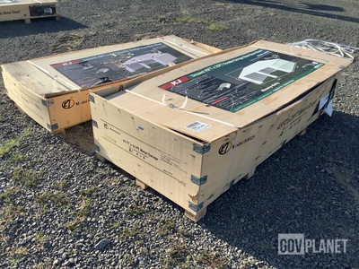 KJ K4525 Double Garage Steel Barn Shed - Unused