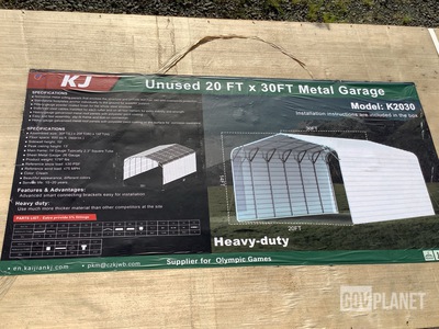 KJ K2030 Metal Garage - Unused