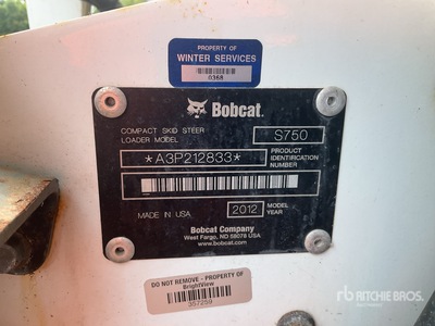 2012 Bobcat S750 Two-Speed Skid Steer Loader