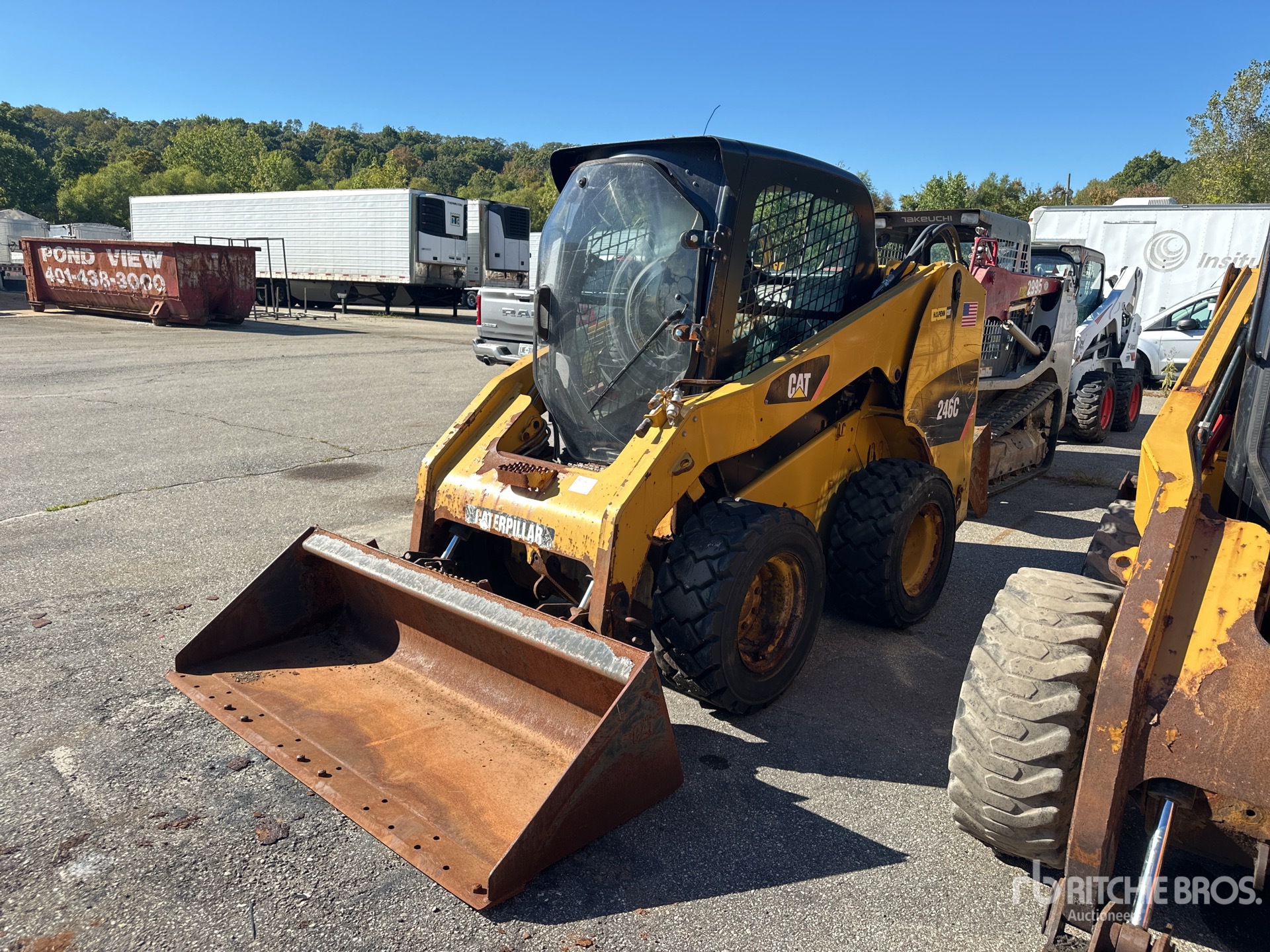2012 Cat 246C Ładowarka o sterowaniu burtowym (Inoperable)