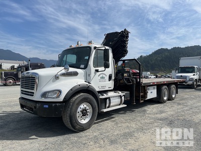 Hiab 322 E-8 HiPro 7200 lb Knuckle Boom on 2012 Freightliner M2112 6x4 ブームトレーラー