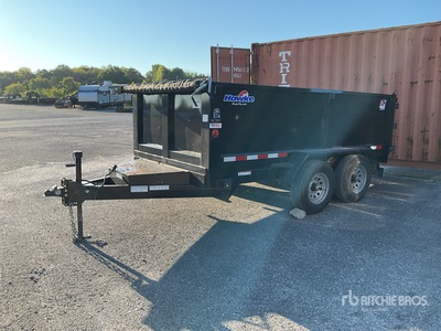 2024 Hawke 12 ft T/A Dump Utility Trailer