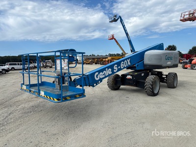 2016 Genie S60X 4WD Diesel Telescopic Boom Lift