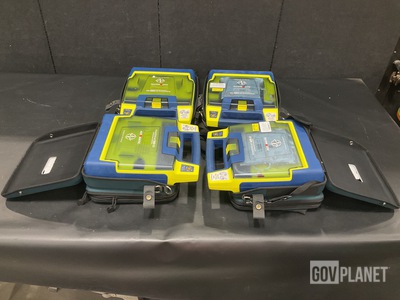 (4) Cardiac Science Power Heart AED G3 Pro Defibrillators