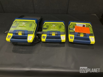 (3) Cardiac Science Power Heart AED G3 Pro Defibrillators