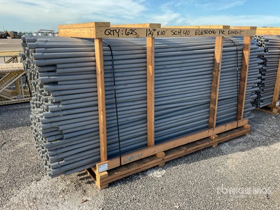 Quantity of 1/4 in Sch 40 Electrical PVC Conduit