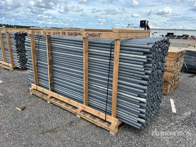 Quantity of 1 1/4 in Sch 40 Electrical PVC Conduit 電源供給