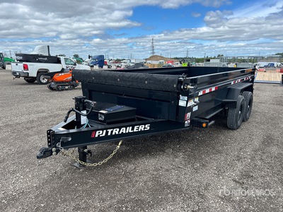 2023 PJ 16 ft T/A Tipping Utility Trailer