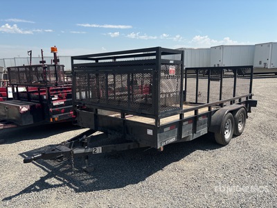 2012 R & J 14 ft T/A Utility Trailer