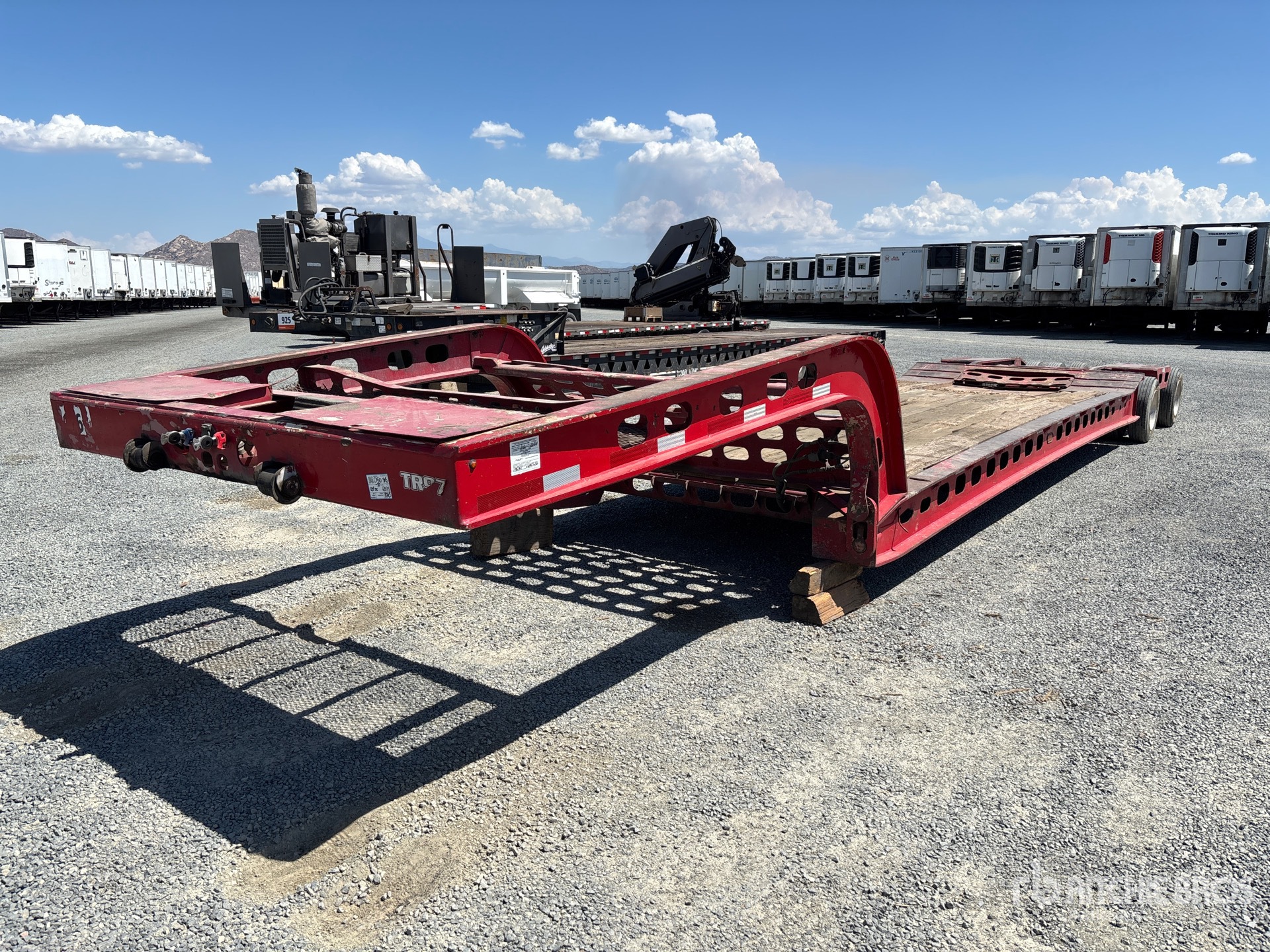 1997 Murray 16-Wheel Expandable Axle Removable Gooseneck Góndola