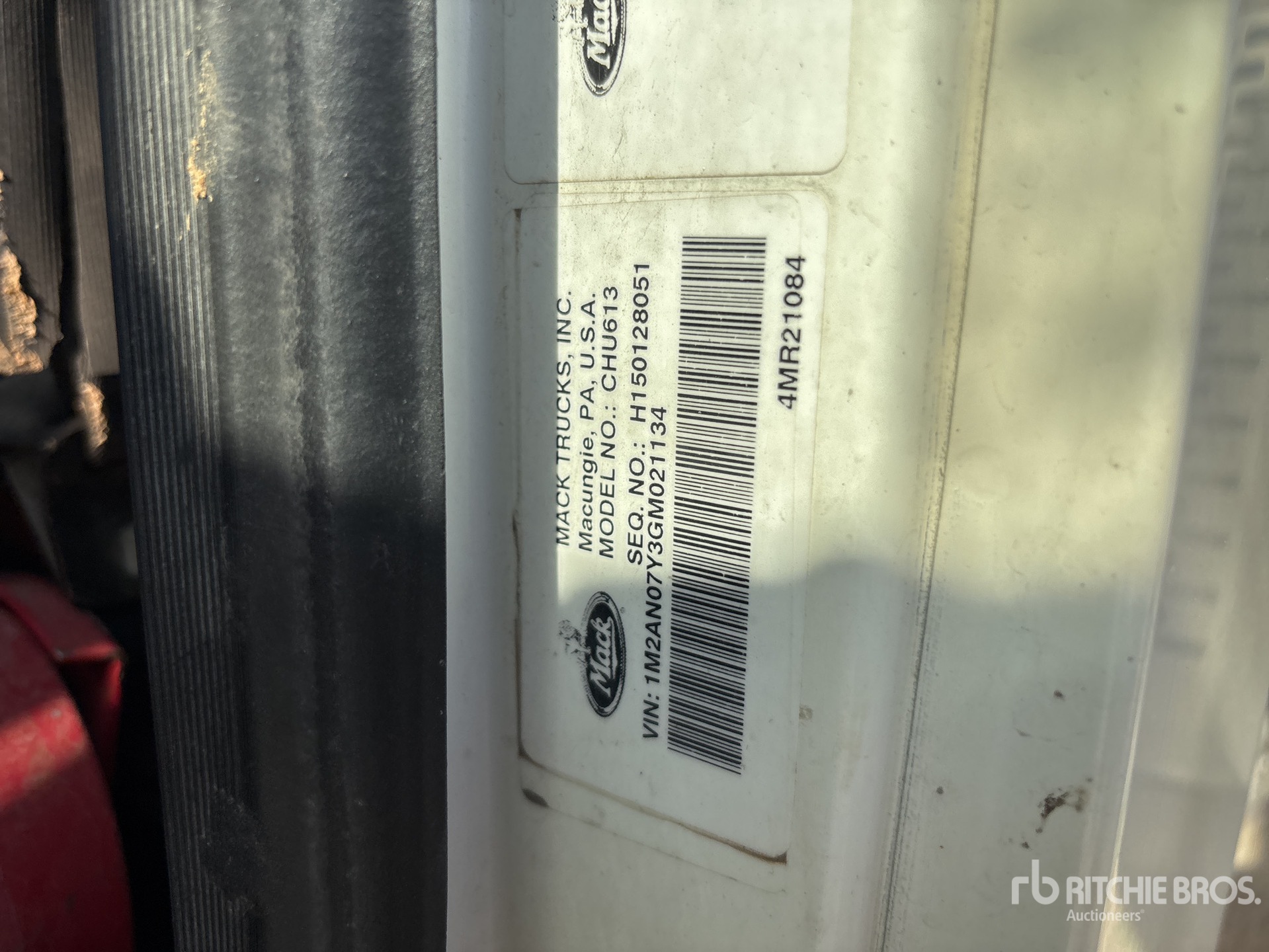 2016 Mack CHU613 T/A Day Cab Truck Tractor