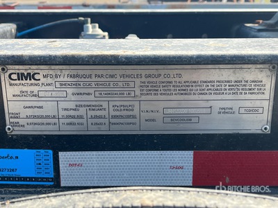 2015 CIMC SCVCD0L039 T/A 5th Wheel Dolly