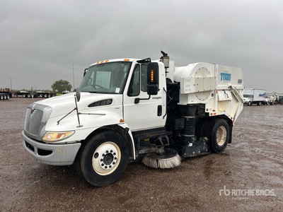 Tymco 600 air sweeper on 2011 International MA025 Sweeper Truck
