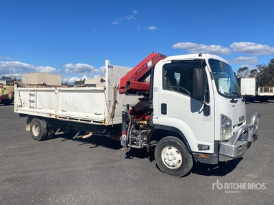 2014 1175 kg on 2014 Isuzu FRR500 4x2 Dump Truck with Crane