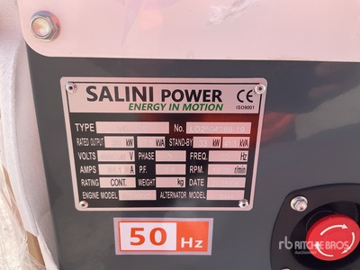 Salini VG-R30 30kW Generator Set (Unused)