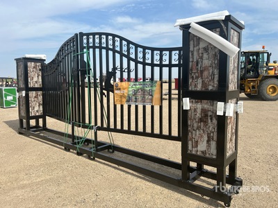 Suihe 20 ft x 5 ft Wrought Iron Bi-Parting Oprit Poort (Unused)