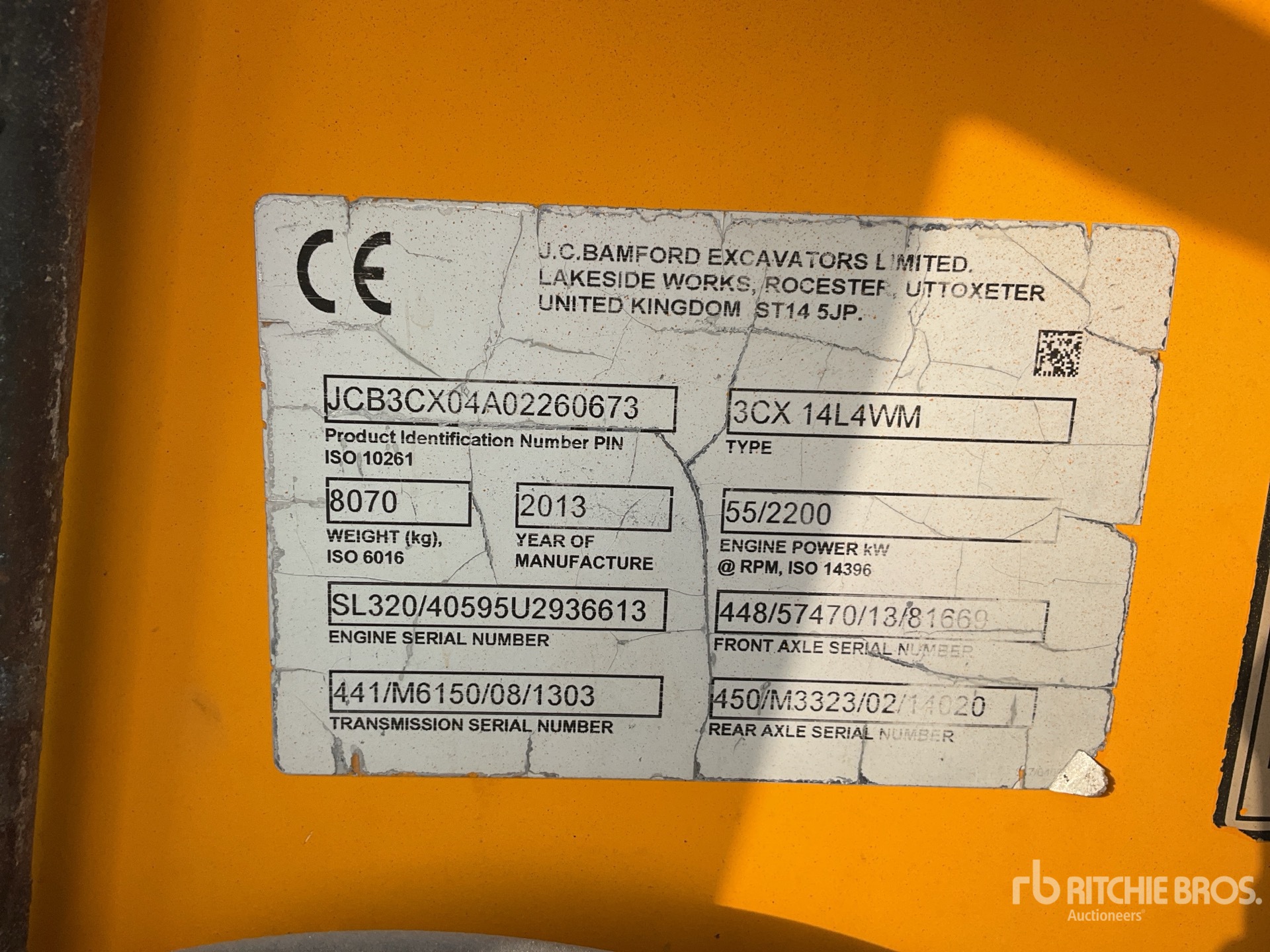 2013 JCB 3CX لودر خلفي