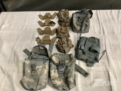 (84) Utility Patch Pockets, (361) Hand Grenade Pouches & Assorted Items