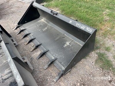 All-Star 80 in Multi-Purpose Low Pro W/Teeth Skid Steer Bucket (Unused)