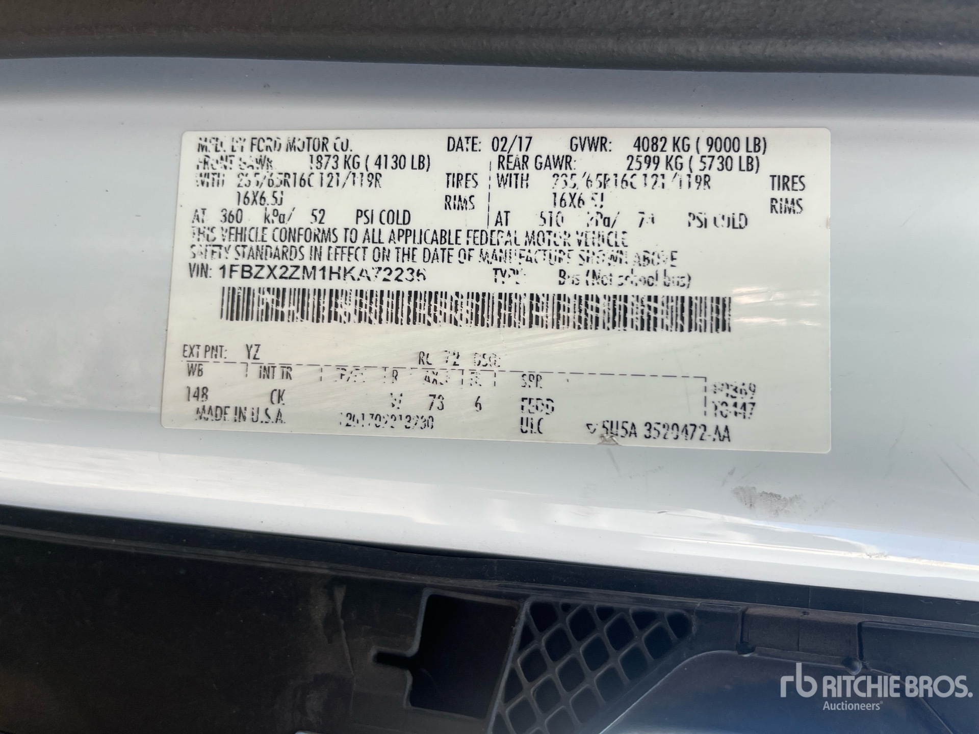 2017 Ford Transit 350 13 Passenger Van