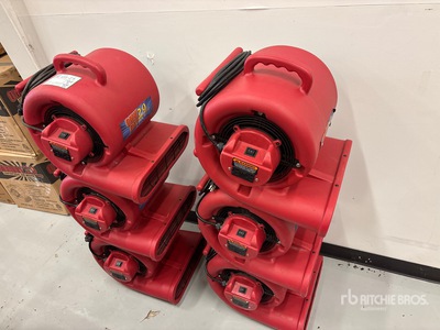Quantity of (6) Omnidry AC25R Compact Air Mover