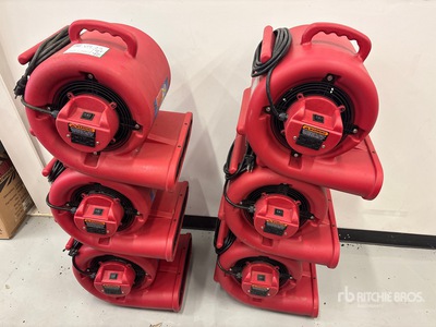 Quantity of (6) Omnidry AC25R Compact Air Mover