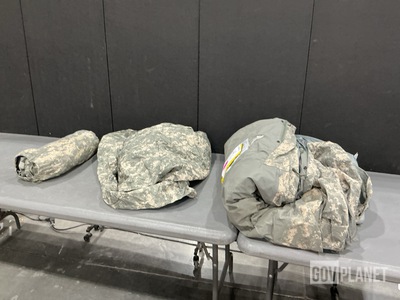 (7) ICS Improved Combat Shelters, (17) Tarps, (10) Bivy Covers & Assorted Items