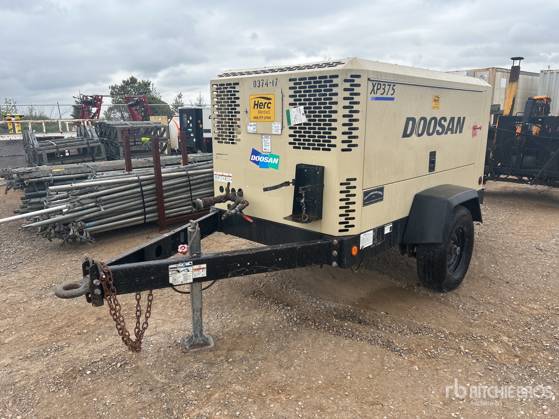 2015 Doosan XP375WJD-FX-T3 Mobile Air Compressor (Inoperable)