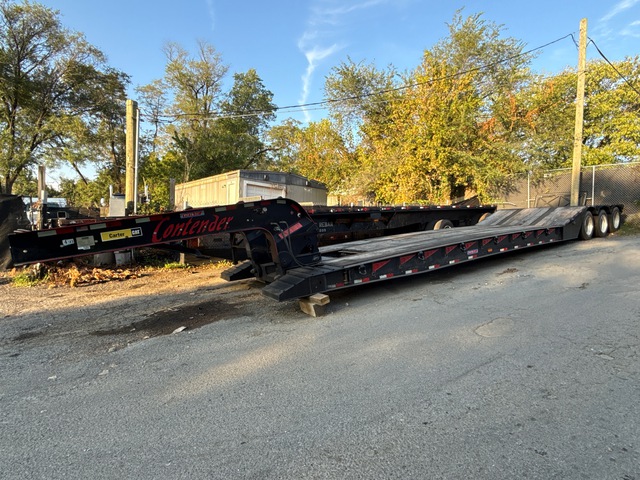2021 Pitts LB51-22DPS 50 ton Tri/A Single Drop Removable Gooseneck Lowboy Trailer