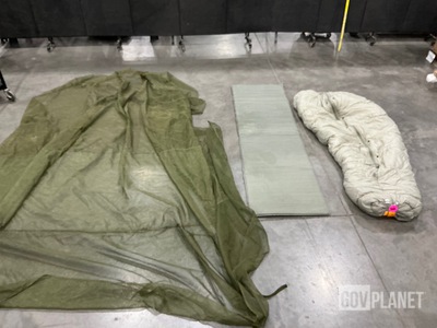(13) Insect Protectors, (18) Sleeping Bags, (9) Sleeping Mats & Assorted Items