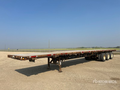 2015 Manac 10353A020 53 ft Tri/A Flatbed Trailer